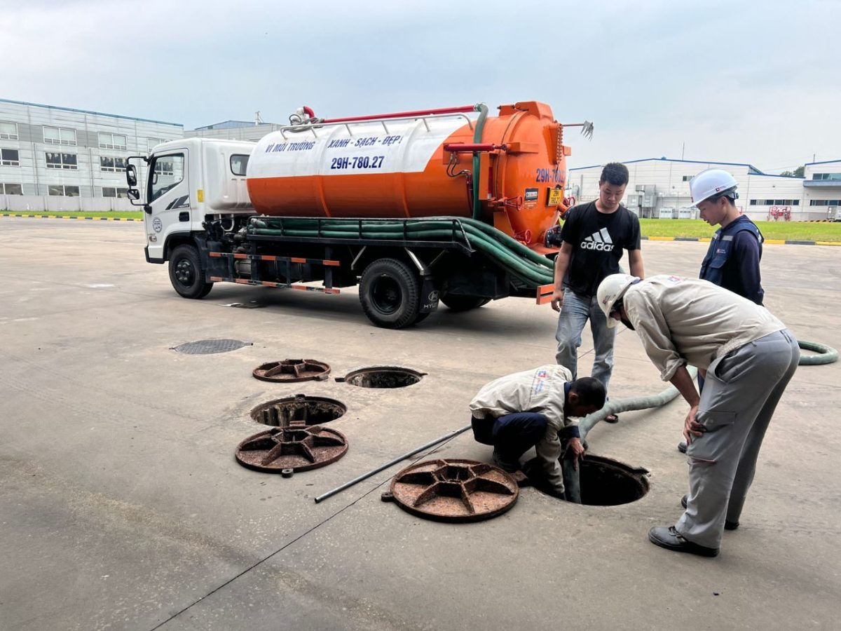 hút bể phốt quận ba đình