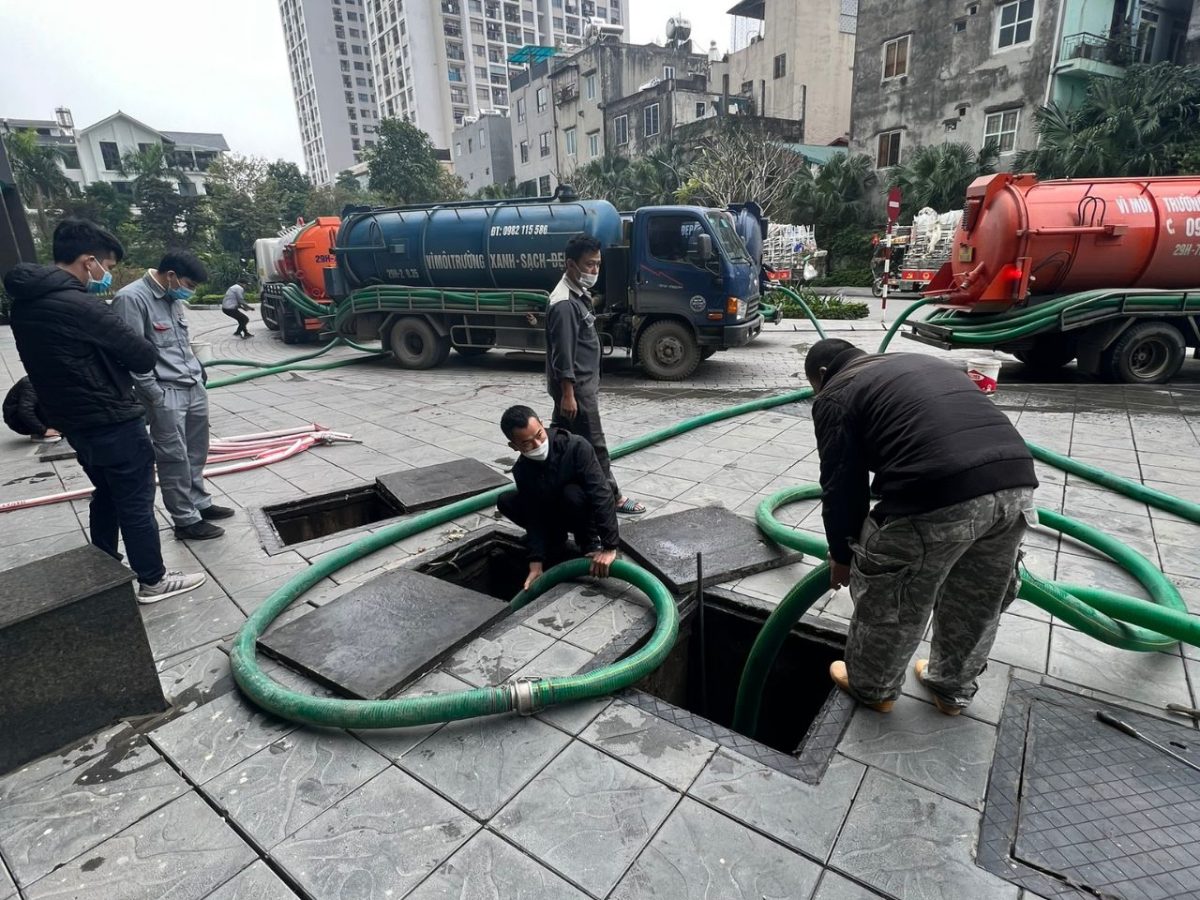 hút bể phốt quận thanh trì