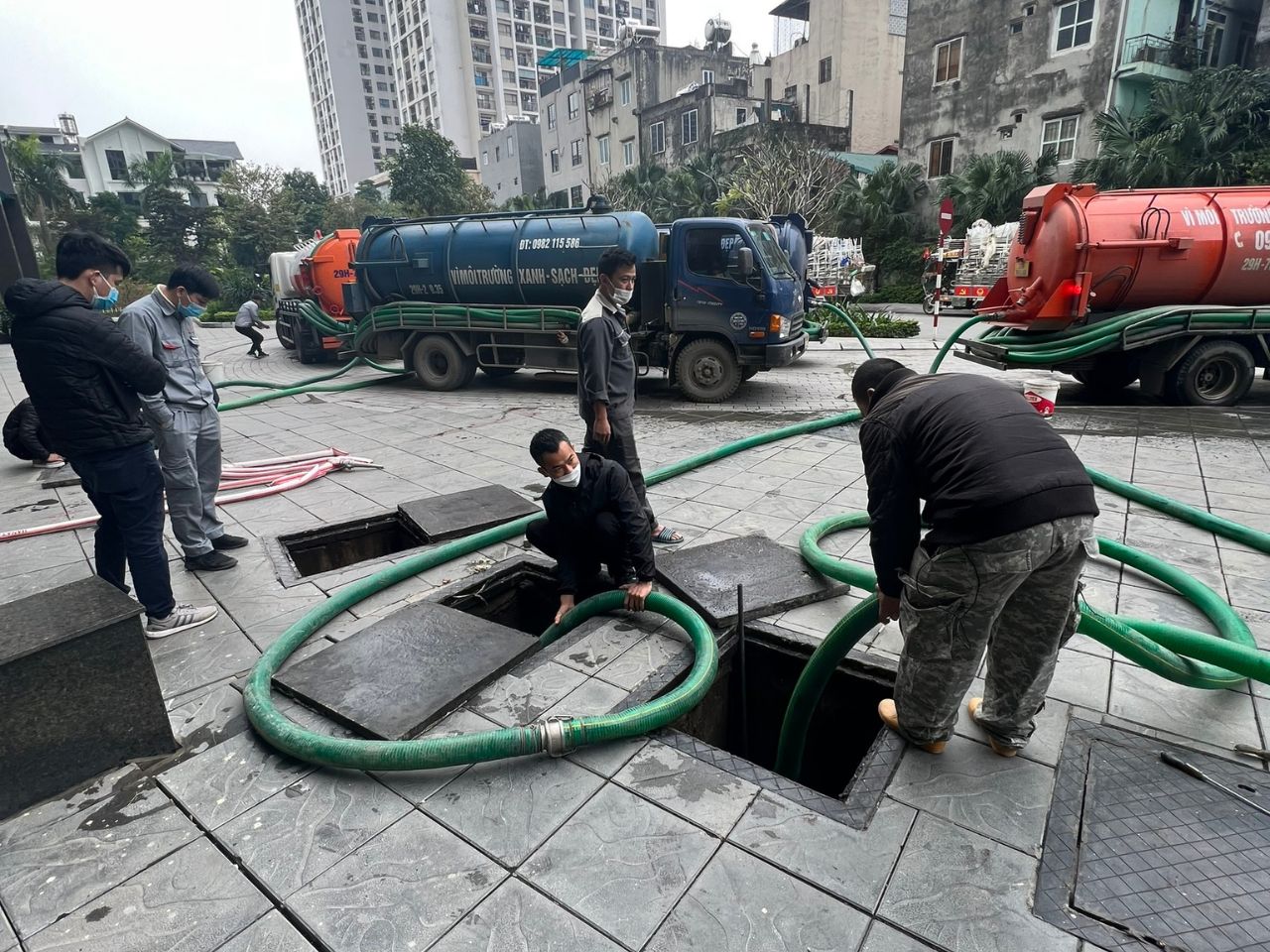 hút bể phốt quận thanh trì