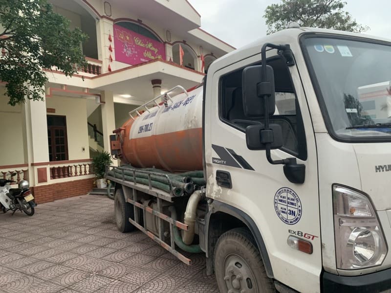 Quy trình hút bể phốt Đông Anh chất lượng cao của Vệ Sinh 24H